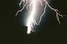 Lightning strike.